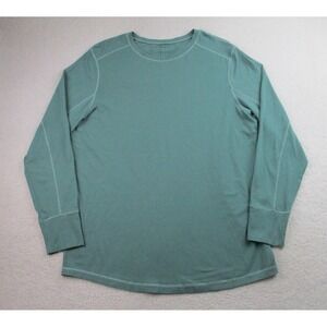 Alphalete Shirt Mens XL Premium Green Long Sleeve Pullover‎ Training Gym Outdoor